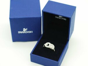 ■【YS-1】 Swarovski スワロフスキー ■ Nathalie リング 指輪 刻印52 11号 シルバー系 × クリア ■ 元箱【同梱可能商品】C