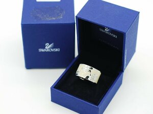 #[YS-1] Swarovski Swarovski ring # crystal s one pattern ring # silver group size 16 number stamp 58 # original box [ including in a package possibility commodity ]C