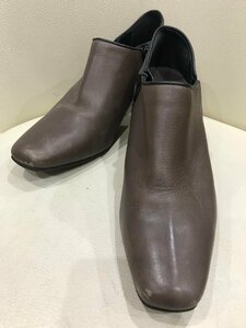 #[YS-1] wing ing short boots # dark brown group 24cm EE heel height 6cm [ including in a package possibility commodity ]K#