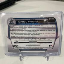 【世界で499枚限定】 Topps 野球カード MLB MARCO VARGAS 2023年　サイン付き_画像2