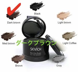 SEVICH [Dark Brown] Hairline Shadow Hairline Пудра для волос