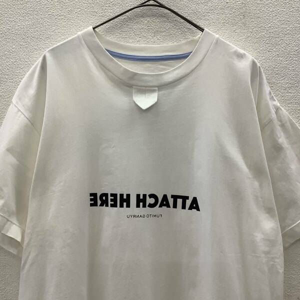 FUMITO GANRYU フミトガンリュウ 反転ロゴ Tシャツ size 1 メンズ ホワイト 72797
