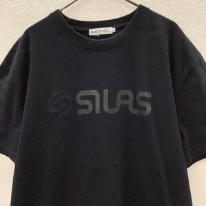 SILAS サイラス ロゴ 半袖 Tシャツ 古着 size L ブラック 68224