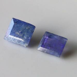 7.4ct 天然石 タンザナイト  ルース 2個セット の画像2