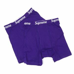 バラ売り　Supreme / Hanes Boxer Briefs Purple 1枚　紫 パープル ブリーフ ボクサー パンツ