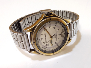 【 稼働中 】 SEIKO ALBA FIELD GEAR Y142-6020 Quartz Watch with Date セイコー アルバ クオーツ 腕時計