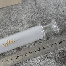 ５0cc ガラス製 シリンジ MITSUBA オブジェ 飾り 実験 ミツバ GLASS SYRINGE_画像7