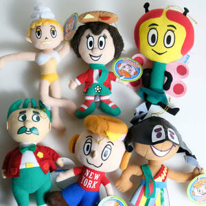 ファミリーマートキャラクターズなど 6体まとめて ぬいぐるみ ロドニーアラングリーンブラット 検索/ウンジャマラミー パラッパラッパー