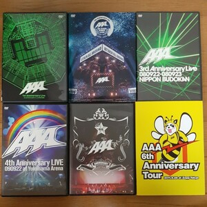 【AAA】Anniversary Live DVD/1st～6th/６本セット