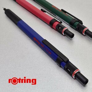 ◆●【ROTRING/ロットリング】rotring500 製図用 シャープペンシル 0.5mm ブルー 青色 硬度表示 六角軸 ノック式 新品未使用/RO15-BLSの画像3