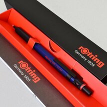 ◆●【ROTRING/ロットリング】rotring500 製図用 シャープペンシル 0.5mm ブルー 青色 硬度表示 六角軸 ノック式 新品未使用/RO15-BLS_画像6