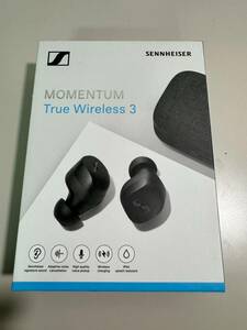 1円スタート ジャンク品 ゼンハイザー SENNHEISER MOMENTUM True Wireless 3 ノイズキャンセリングイヤホン MTW3-BLACK　⑫