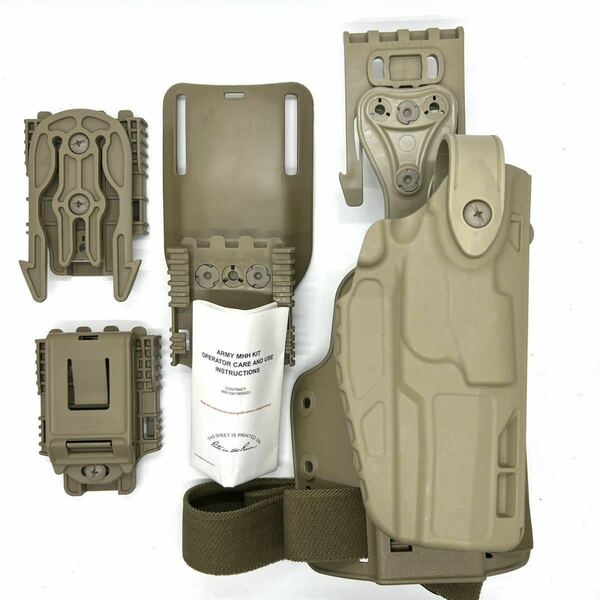 送料無料 実物新品 Safariland サファリランド MHH MIL-KIT 7304-450 7TS SIG P320 M17 フルサイズ ALS ホルスター セット TAN499 M18