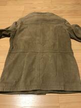 ☆VISARUNO ビサルノ 牛革 ヌバック リアル レザージャケット サイズS M65フィールド ミリタリータイプ ベージュ色 Leather Jacket US ARMY_画像8