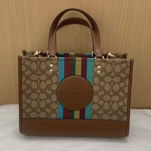 【TK0207】未使用 COACH コーチ シグネチャー ハンドバッグ 2WAY ショルダー F2266-C5794 レディース ファッション おしゃれ ブランド