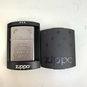 【T0207】ZIPPO ジッポ セレモニティ プレイヤー シルバーカラー ケース付き 着火未確認 嗜好品 タバコ ライター コレクション 喫煙グッズ