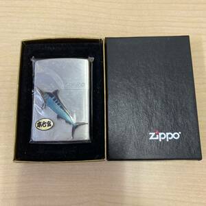 【TM0220①】 未開封 ZIPPO ジッポ カジキ KAJIKI オイルライター 本七宝 カジキマグロ 魚 喫煙具 喫煙グッズ 箱付き 長期保管品