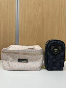 【TM0204】化粧ポーチまとめ２点 ANNA SUI アナスイ リップポーチ バタフライ柄 JILL STUART ジルスチュアート 旅行小物 レディース