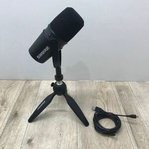 164 D 1円〜 SHURE MV7 マイク スタンド付 中古 動作確認済み 現状品