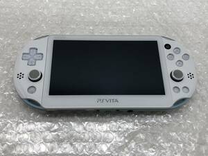 073 A)【中古品】PSVita Playstation Vita PCH-2000　ライトブルー×ホワイト　本体のみ【動作確認、初期化済み】