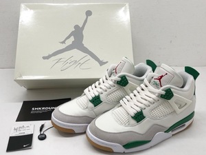 E◆即決◆ NIKE SB ナイキ エスビー AIR JORDAN 4 RETRO SP エア ジョーダン 4 レトロ PINE GREEN パイングリーン / DR5415-103 28.5cm