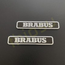 BENZ サイドエンブレム 2個 エンブレム スポイラーバッチ リップスポイラー スポイラーエンブレム 2枚 W463 W463a brabus ブラバス_画像2