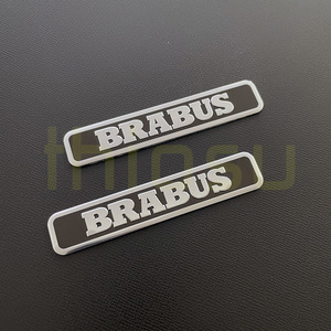 BENZ サイドエンブレム 2個 エンブレム スポイラーバッチ リップスポイラー スポイラーエンブレム 2枚 W463 W463a brabus ブラバス