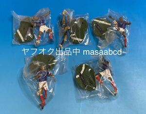 ★残りあと1セット★26年前1998年絶版★FT Champs サッカーフランス代表3インチフィギュア全5種 フルコンプリート!! ★