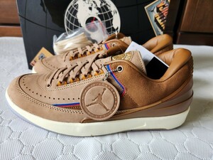 TWO 18 × AIR JORDAN 2 LOW "TAN" DV7129-222 （ロッキータン/ブリティッシュタン/ジムレッド/ブリティッシュタン）