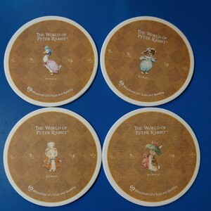  Peter Rabbit paper. Coaster 4 pieces set not for sale 