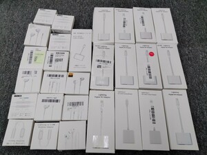 【ジャンク】大量 まとめ売り 28個 セット イヤホン カメラアダプター USB earpods avアダプター ケーブル スマホ iPhone iPod iPad等 対応