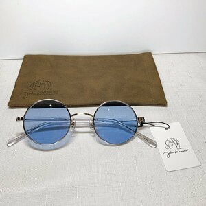 【1円から】【新品未使用】ジョンレノン John Lennon JL-544-2 サングラス 丸メガネ　クラッシック　ブルー　