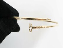 カルティエ Cartier ジュスト アンクル ブレスレット SMサイズ 15ｃｍ B6066115 イエローゴールド ダイヤ レディース ジュエリー_画像2