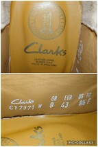 【デッドストック/英国製】Clarks/クラークス ダーティバックス プレーントゥ UK9F 27.5cm相応 グレー スエード made in england/regal_画像8