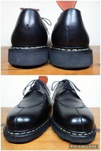 【美品】2019年 FRANCE製 Paraboot/パラブーツ アヴィニョン Uチップ UK81/2 27.5cm相応 ブラック 黒/シャンボード_画像6