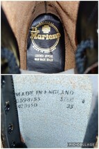 【1,2回使用程度/スチールトゥ】英国 WHITE社製 Dr.Martens/ドクターマーチン 10ホールブーツ UK4 23cm相応 made in england パープル 紫_画像9