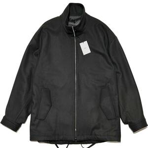  unused regular price 8.4 ten thousand stein Melton Zip Half Coat size M charcoal shu Thai n oversize melt n Zip half coat jacket 