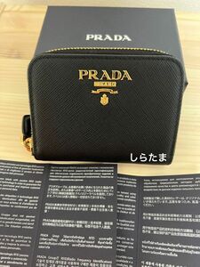 新品同様 極美品 PRADA プラダ 財布 カードケース サフィアーノ 