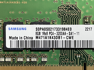 SAMSUNG PC4-3200AA 16GB(8GB2) 
