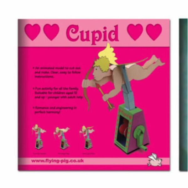 【新品未使用】イギリス製　Flying-Pig Japan 紙工作　Cupid キューピット　バレンタインデーに 英語　知育玩具