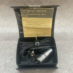 J4-1）美品Olympus(オリンパス)●コンデンサーマイク Pearlcorder Electret Condenser Microphone ME3（38）