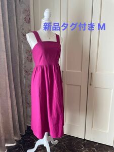 GU ロングワンピース リネンブレンド ミディワンピース osb+e 12pink M 