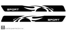 車 ステッカー かっこいい ライン ユーロ デカール 上質 大きい バイナル カッティング ワイルドスピード系 カスタム 「全8色」 GENESIS 3_画像2