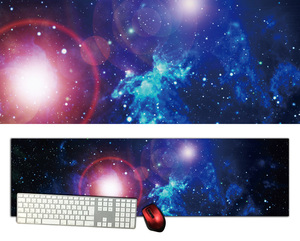  cosmos extra-large desk mat dsm07/1000×280/ semi hard type / mouse pad /ge-ming/ feeling of luxury. exist en Boss specification 