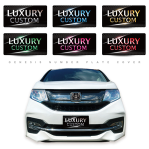 展示 撮影用 ナンバープレート ナンバー隠し 化粧プレート 前後兼用 簡単着脱 youtube オフ会 キッチンカー SNS プレート ラグジュアリー 1