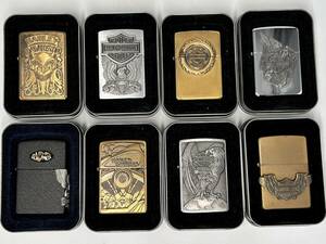 【ZIPPO】 ハーレーダビッドソン 8個まとめ コレクター放出品 未使用保管品 オイルライター