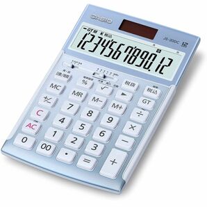 カシオ 本格実務電卓 12桁日数&グリーン購入法適合 JS-20DC-BU-N