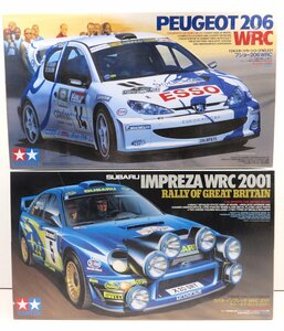 タミヤ　1/24　プジョー206WRC　スバル インプレッサ WRC 2001 2個セット