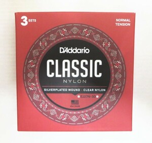 3set入りパック D'Addario ダダリオ EJ27Nクラシック・ナイロン弦