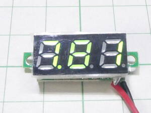 ** voltmeter 6.0-15v 2 line type green **